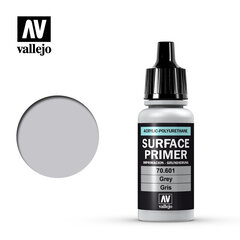 Grey 17 ml. Surface Primer 70601 Vallejo kaina ir informacija | Piešimo, tapybos, lipdymo reikmenys | pigu.lt