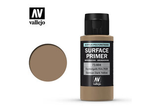 Ger. Dark Yellow 60 ml. Surface Primer 73604 Vallejo kaina ir informacija | Piešimo, tapybos, lipdymo reikmenys | pigu.lt