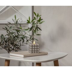 Vaško žvakė LED Flamme Dot žolė 9,5cm kaina ir informacija | Žvakės, Žvakidės | pigu.lt