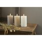 Vaško žvakė LED Flamme Swirl smėlio spalvos 15cm kaina ir informacija | Žvakės, Žvakidės | pigu.lt