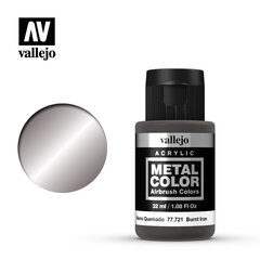 Burnt Iron 32ml. Metal Color 77721 Vallejo цена и информация | Принадлежности для рисования, лепки | pigu.lt