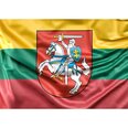 Магнитная наклейка Литовский флаг