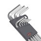 Šešiakampių raktų rinkiniai JIMI Home JM-G1309N 1,5-10mm (sidabrinis) цена и информация | Mechaniniai įrankiai | pigu.lt