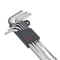 Šešiakampių raktų rinkiniai JIMI Home JM-G1309N 1,5-10mm (sidabrinis) kaina ir informacija | Mechaniniai įrankiai | pigu.lt