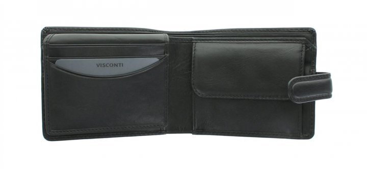 Vyriška piniginė Visconti TSC48, juoda kaina ir informacija | Vyriškos piniginės, kortelių dėklai | pigu.lt