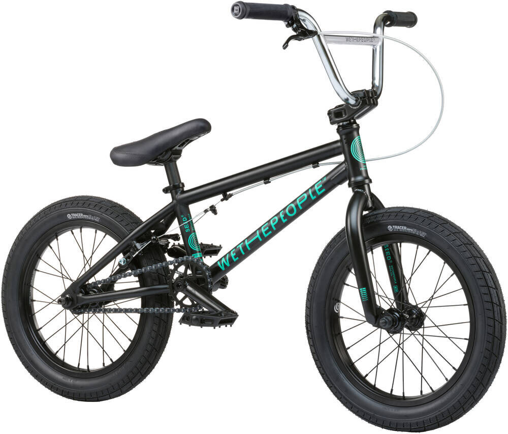 Wethepeople Seed 16" 2021 BMX dviratis vaikams, Matt Black kaina ir informacija | Dviračiai | pigu.lt