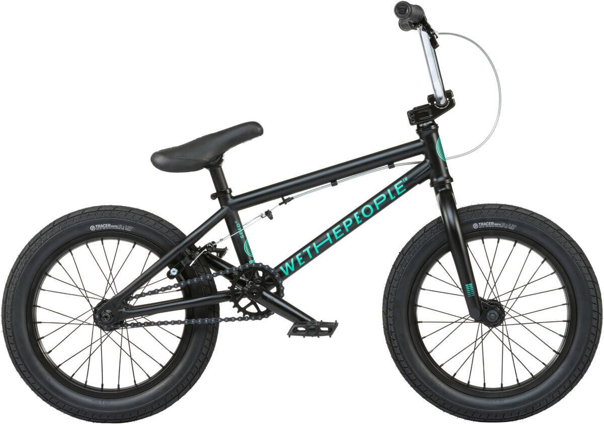 Wethepeople Seed 16" 2021 BMX dviratis vaikams, Matt Black цена и информация | Dviračiai | pigu.lt