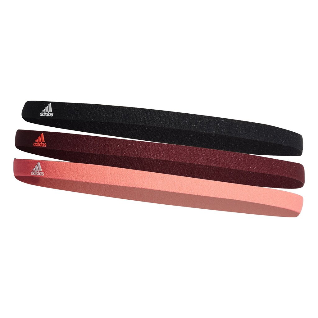 Galvos juostos Adidas Hairband, 3 vnt. цена и информация | Sportinė apranga moterims | pigu.lt