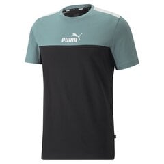 Marškinėliai vyrams Puma ESS+ Block, juodi kaina ir informacija | Vyriški marškinėliai | pigu.lt