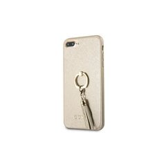 Guess чехол for iPhone 7 Plus / 8 Plus GUHCI8LRSSABE beige hard чехол Saffiano with ring stand цена и информация | Чехлы для телефонов | pigu.lt