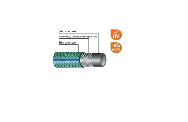 Laistymo žarna 25m 1/2'' 12,5mm. kaina ir informacija | Laistymo įranga, purkštuvai | pigu.lt