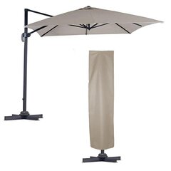 Садовый зонт Carruzzo Roma, коричневый цена и информация | Зонты, маркизы, стойки | pigu.lt