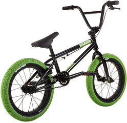 Stolen Agent 16'' 2022 BMX Freestyle dviratis, juodas kaina ir informacija | Dviračiai | pigu.lt