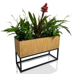 Vazonas augalams - Loft Fiorino ąžuolinis 62x22x40cm kaina ir informacija | Gėlių stovai, vazonų laikikliai | pigu.lt