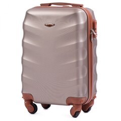 Маленький чемодан Wings BS402, размер xs для ручной клади, цвета шампанского цена и информация | Чемоданы, дорожные сумки  | pigu.lt