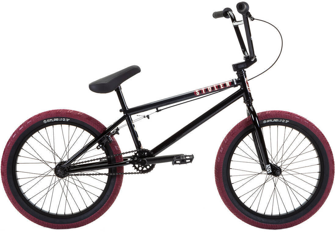 Stolen Casino 20'' 2022 BMX Freestyle dviratis, Black/Blood Red kaina ir informacija | Dviračiai | pigu.lt