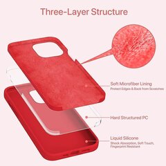 Силиконовый чехол SoundBerry для Apple iPhone 13 (real liquide silicone), space grey + защита из закаленного стекла Superior 5D цена и информация | Чехлы для телефонов | pigu.lt