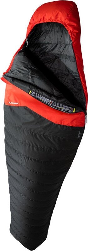 Miegmaišis Mammut Nordic Down 3-Season, 195 cm, raudonas, juodas цена и информация | Miegmaišiai | pigu.lt