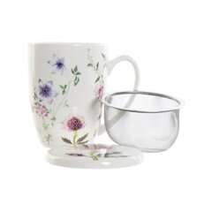 DKD Home Decor puodelis su arbatos filtru kaina ir informacija | Taurės, puodeliai, ąsočiai | pigu.lt
