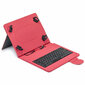 iPad planšetės dėklas + klaviatūra Maillon Technologique Urban 9.7"-10.2", raudona kaina ir informacija | Planšečių, el. skaityklių dėklai | pigu.lt