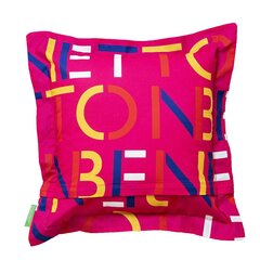 Подушка Benetton (40 x 40 cм) цена и информация | Декоративные подушки и наволочки | pigu.lt