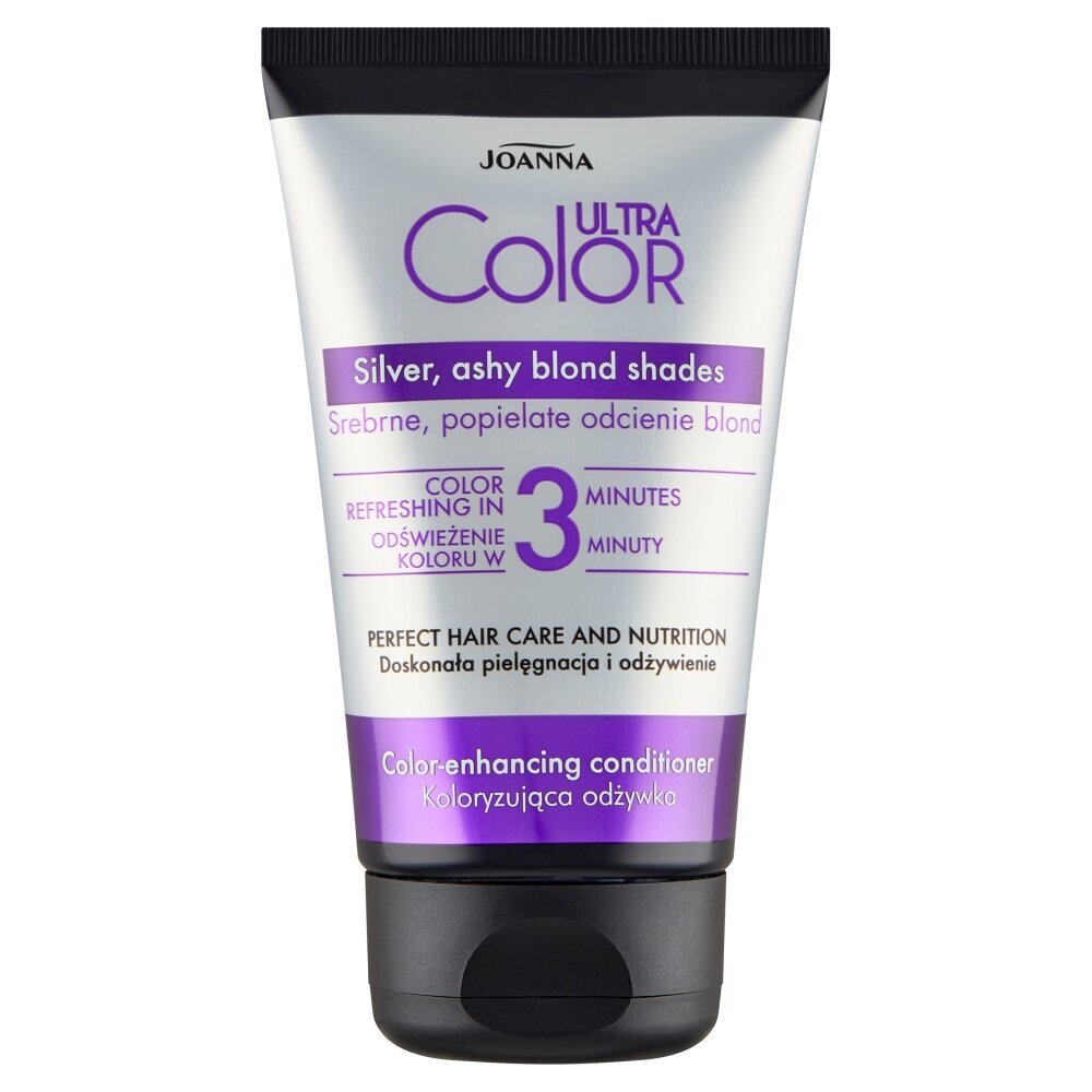 Dažomasis balzamas sidabro ir pelenų blondų atspalvių Joanna Ultra Color Color-Enhancing Conditioner, 100g kaina ir informacija | Balzamai, kondicionieriai | pigu.lt