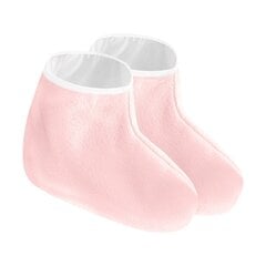 Frotinės kojinės parafino procedūrai 2 vnt., rožinės spalvos kaina ir informacija | Manikiūro, pedikiūro priemonės | pigu.lt