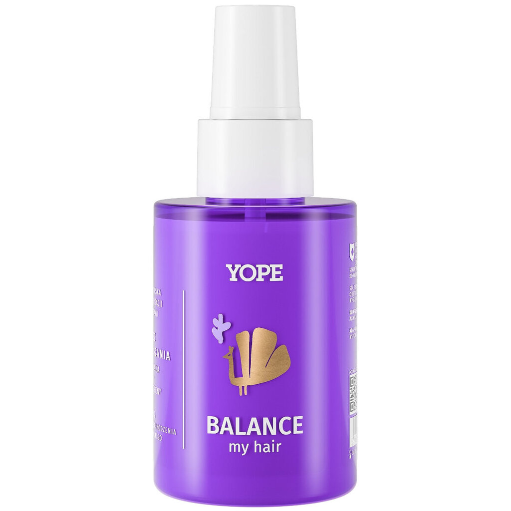 Jūros druska plaukų formavimui su dumbliais Yope Balance My Hair, 100ml kaina ir informacija | Plaukų formavimo priemonės | pigu.lt