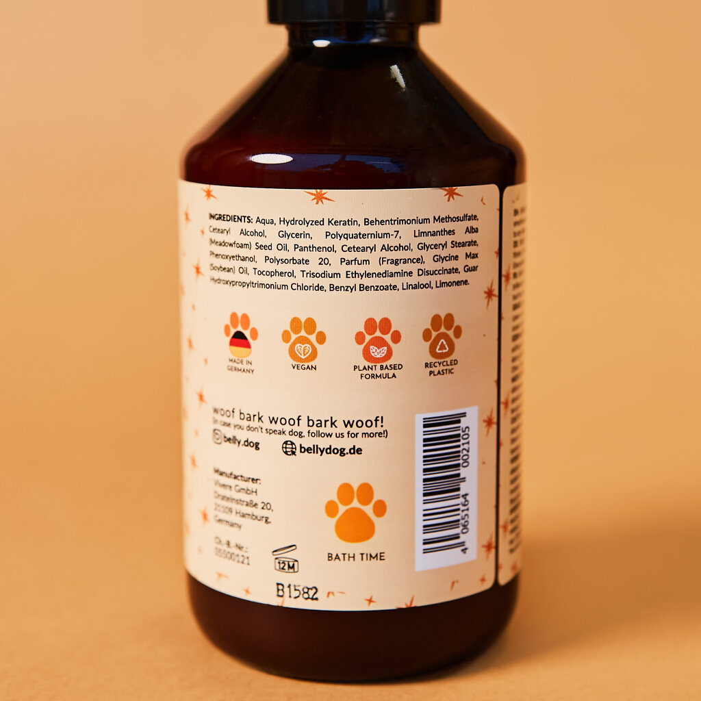 Natūralus Kondicionierius Šunims | 250 ml цена и информация | Kosmetinės priemonės gyvūnams | pigu.lt