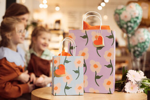 Dovanų maišelis "Pavasaris" kaina ir informacija | Dovanų pakavimo priemonės | pigu.lt