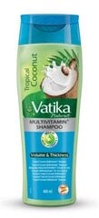 Dabur Vatika MutiVit šampūnas Coconut, 400ml цена и информация | Шампуни | pigu.lt