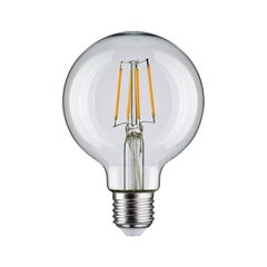 Лампа Paulmann LED Globe 80мм Filament E27 230V 470lm 4,8Вт 2700K, прозрачная цена и информация | Электрические лампы | pigu.lt