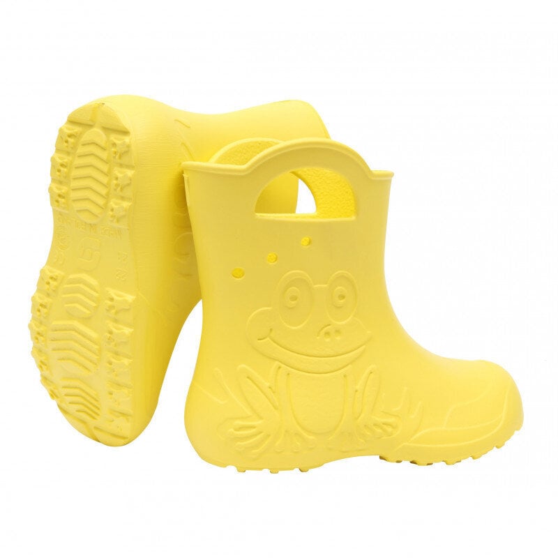 Guminiai batai vaikams Frog Yellow цена и информация | Guminiai batai vaikams | pigu.lt