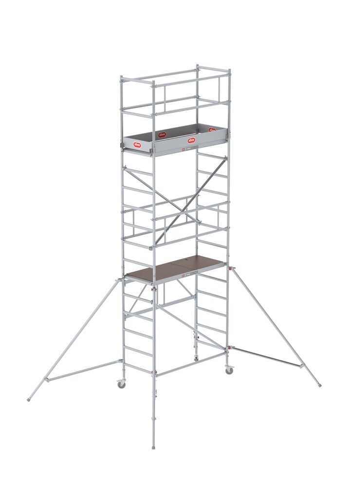 Aliuminio mobilus bokštelis ALTREX RS 34 serijos - 1+2+3 modulis (darbinis aukštis iki 5.80 m) EN1004 kaina ir informacija | Buitinės kopėčios, rampos | pigu.lt