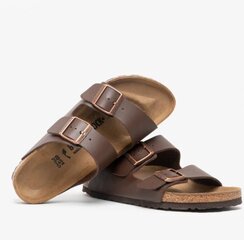 Обувь Birkenstock Arizona BF / Dark Brown / Regular Fit цена и информация | Мужские шлепанцы, босоножки | pigu.lt