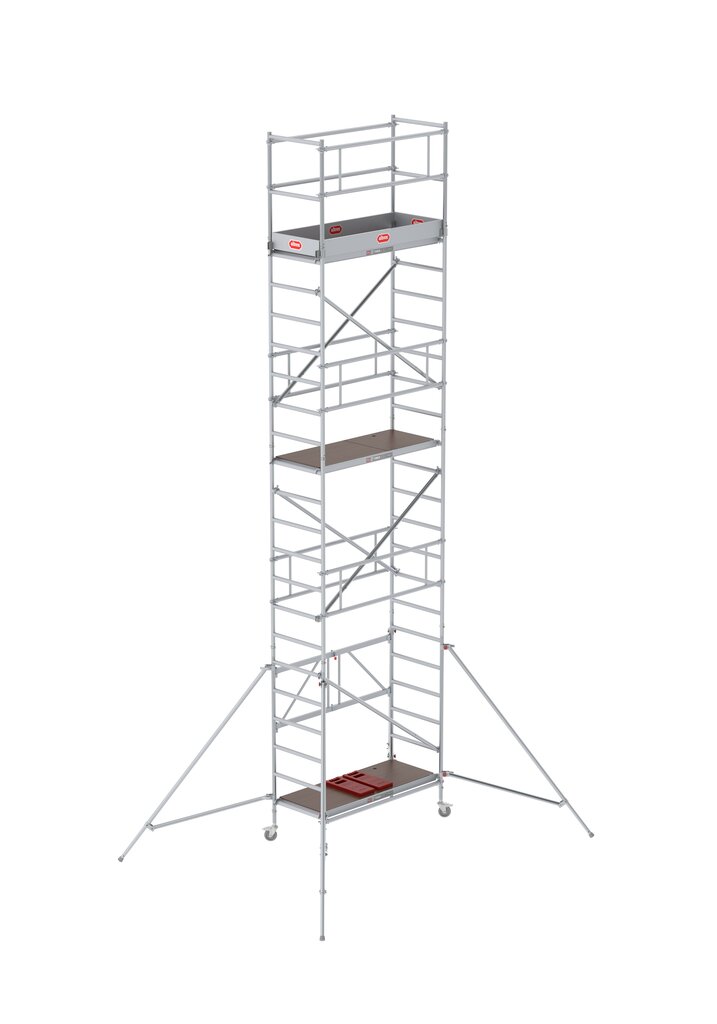 Aliuminio mobilus bokštelis ALTREX RS 34 serijos - 1+2+3+3 modulis (darbinis aukštis iki 7.80 m) EN1004 kaina ir informacija | Buitinės kopėčios, rampos | pigu.lt
