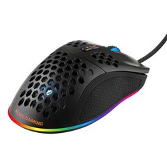 žaidimų pelė, Deltaco DM210, 6400dpi, 7 mygtukai, RGB, juodas kaina ir informacija | Мыши | pigu.lt