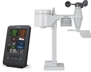 Профессиональная метеостанция Sencor SWS 9300, 5в1 цена и информация | Метеорологические станции, термометры | pigu.lt