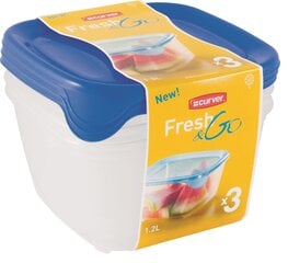 Curver контейнер для хранения продуктов Fresh&Go, 3 шт цена и информация | Посуда для хранения еды | pigu.lt