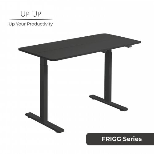 Reguliuojamo aukščio stalas Up Up Frigg Juodas цена и информация | Kompiuteriniai, rašomieji stalai | pigu.lt