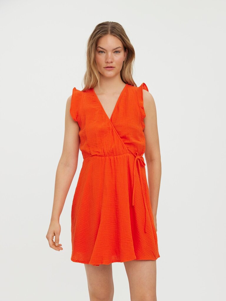 Moteriška suknelė Vero Moda 10263273*02, oranžinė 5715220438599 kaina ir informacija | Suknelės | pigu.lt