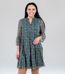 Женское платье Vero Moda 10267377*01, тёмно-синее /салатовое 5715305006712 цена и информация | Платья | pigu.lt