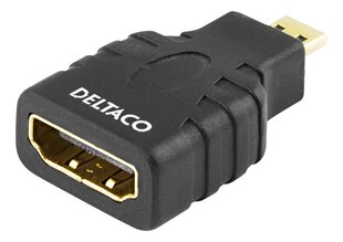 Deltaco, HDMI/micro HDMI kaina ir informacija | Adapteriai, USB šakotuvai | pigu.lt