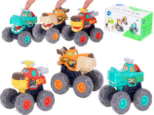 Automobilių rinkinys - Monster Truck, 3 vnt HOLA kaina ir informacija | Žaislai berniukams | pigu.lt