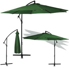 Зонт уличный GU0028, 300 см, зеленый цена и информация | Зонты, маркизы, стойки | pigu.lt