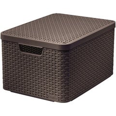 Curver Rattan Style dėžė daiktams, 44,5x33x24,8 cm kaina ir informacija | Curver Virtuvės, buities, apyvokos prekės | pigu.lt