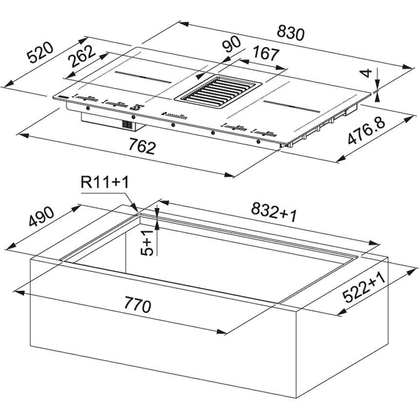 Franke Mythos FMY 839 HI 2.0 Glass kaina ir informacija | Kaitlentės | pigu.lt