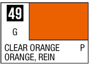 Nitro dažai Mr.Hobby Mr.ColorC-049 Clear Orange, 10ml kaina ir informacija | Piešimo, tapybos, lipdymo reikmenys | pigu.lt