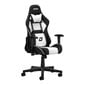 Profesionali biuro ir kompiuterinių žaidimų kėdė, juoda/balta цена и информация | Biuro kėdės | pigu.lt