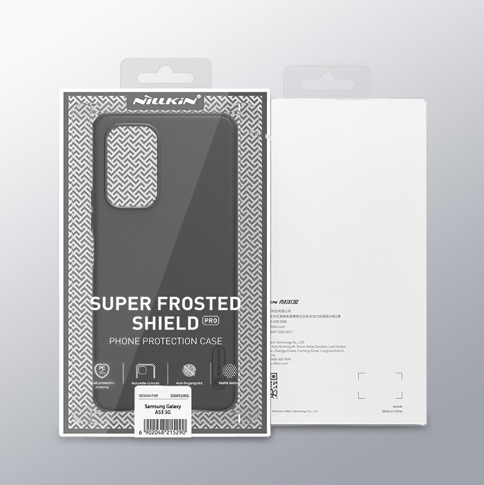 Nillkin Super Frosted PRO dėklas skirtas Samsung Galaxy A53 5G, juoda kaina ir informacija | Telefono dėklai | pigu.lt